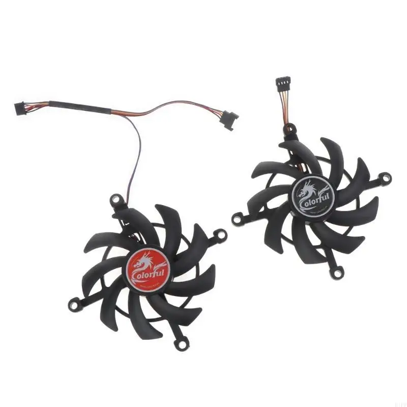 E1PF for Colorful GeForce 3060 Ti 75mm 4Pin 12V VGA Fan Graphics Card Cooling