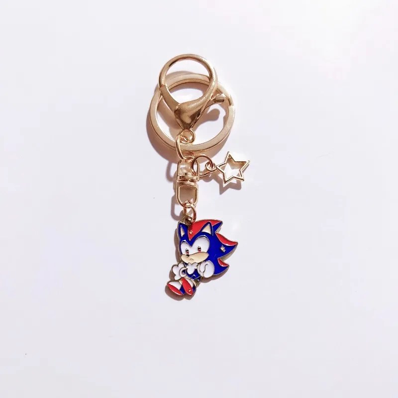 سونيك القنفذ سونيك روج الخفافيش الظل القنفذ عالية اللون لطيف الإبداعية زوجين المفاتيح طالب المدرسية الديكور #2