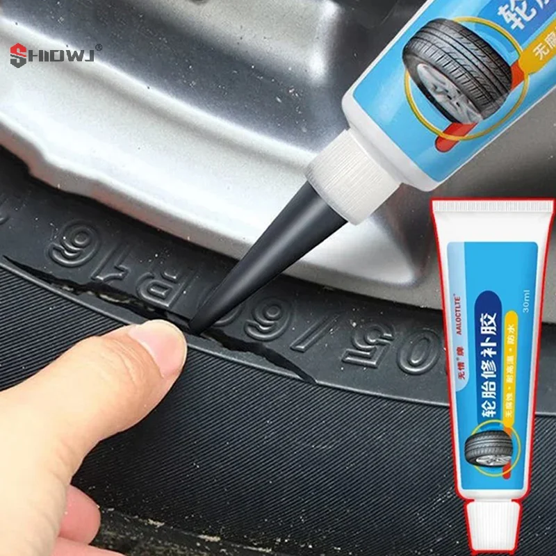 Black Tyre Repair Instant Liquid Strong Rubber Glue Wear-resistant Rubber Non-corrosive Adhesive Glue Car Instant Strong Tool