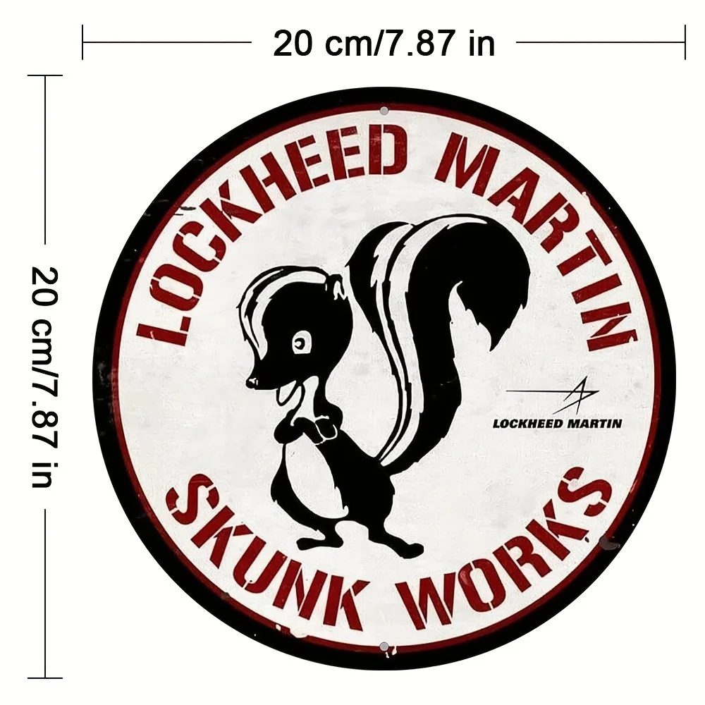 Charming Skunk Wooden Wall Art - 7.87