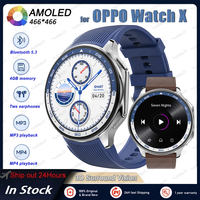 For OPPO DT Watch X Smart Watch Men 4GB Memory Video Display Watches 1.43Inch AMOLED 466*466 HD Screen Bluetooth Call Smartwatch