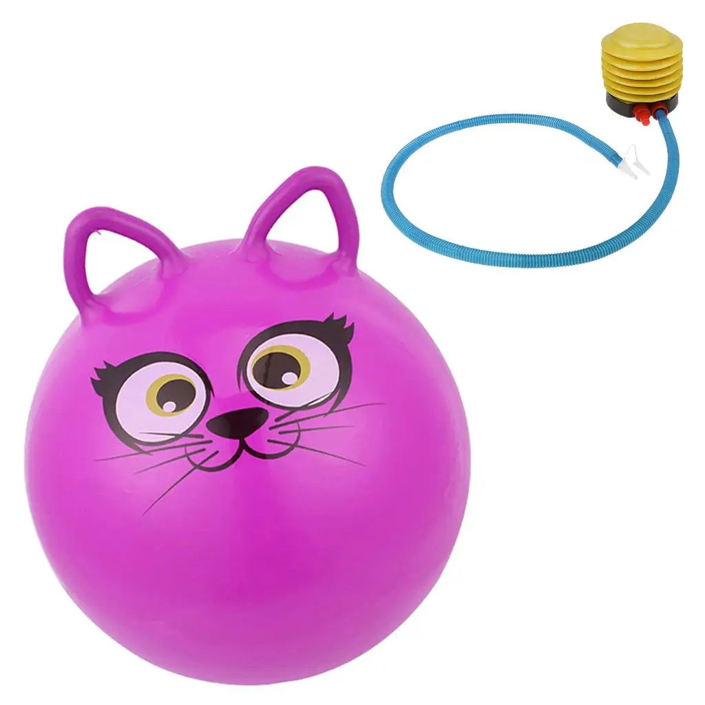 Inflatable Space Hopper Cartoon Cat Outdoor Toy Thick Bouncer Ball for Children’s Playground Activity