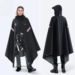 New Type of Raincoat for Electric Vehicles, Thickened Pongee TPU Outdoor Motorcycle Poncho for Adults