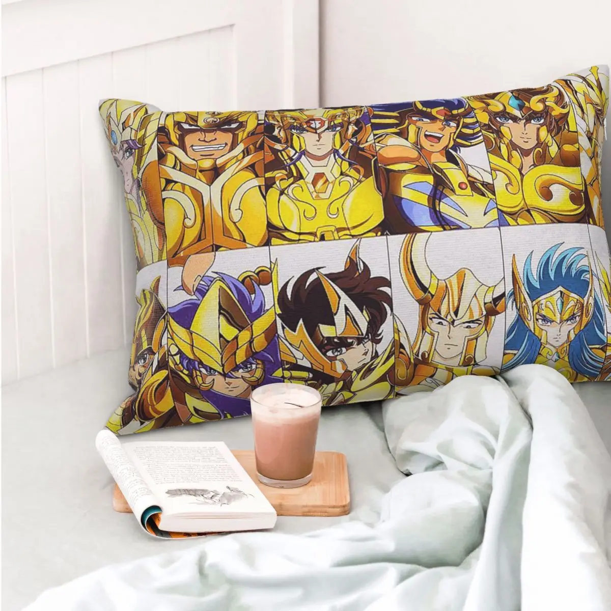 Knights Of The Zodiac Rectangle Pillowcase Cushion Cover Decor Bedroom Bed Home Comfort Throw Pillow