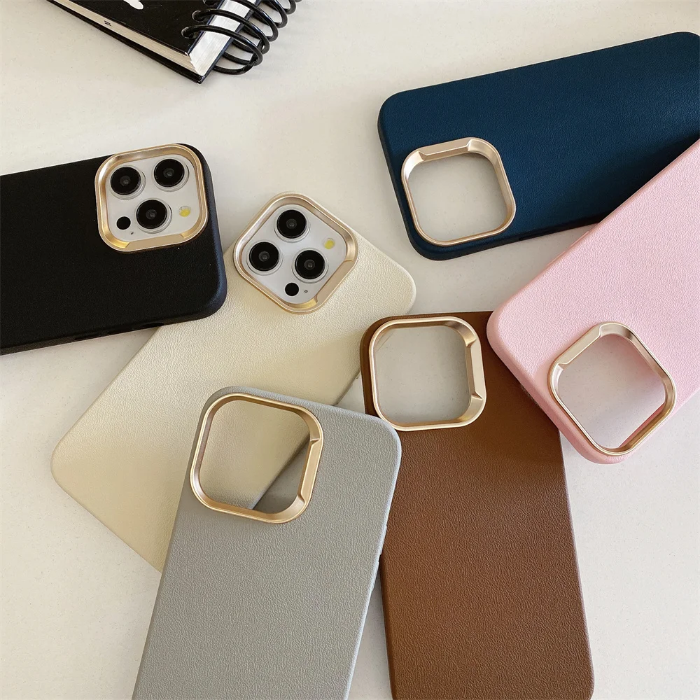 حافظة جلدية غير لامعة لهاتف آيفون 16 بلس 15 14 13 12 11 برو ماكس مغناطيسية لهاتف Magsafe غطاء مقاوم للصدمات