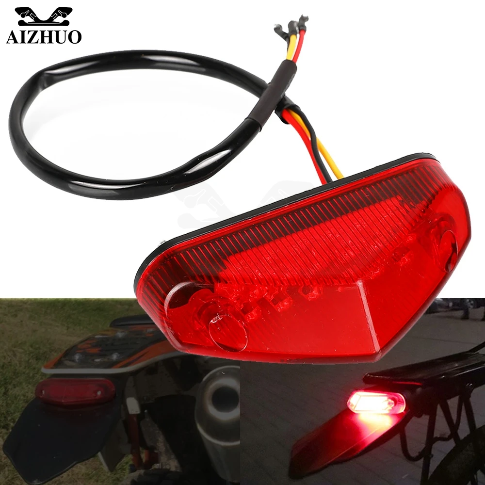 

TTR 125 L 125L 250 600 Motorbike Turn Signal Lights Universal FOR YAMAHA TTR125 TTR125L TTR250 TTR600 Dirt Bike Taillight 12LED