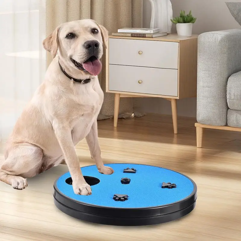 

Dog Nail Scratch Board Rotatable Dog Scratcher Round Slow Feeding Toy Interactive Pet Food Puzzle Toy For Indoor Dogs