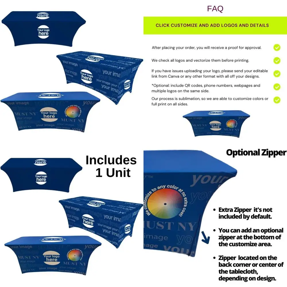 

Personalized 4FT-8FT Table Runners for Events, Tradeshows, Birthdays, Weddings, and Anniversaries