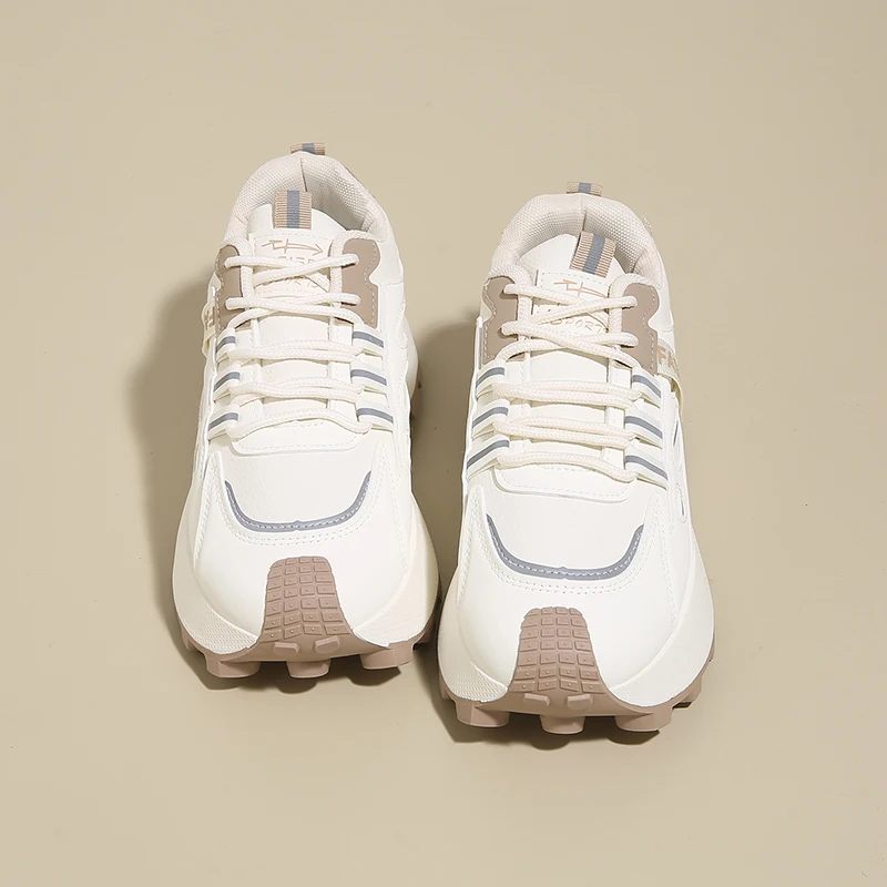 

Женские кроссовки для папы на платформе, увеличивающие рост, новый стиль осени 202, мягкая подошва, универсальные, модные, легкие, спортивные повседневные