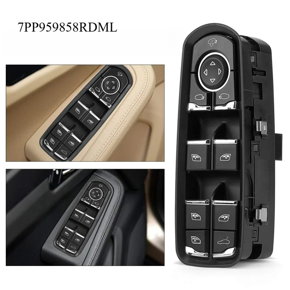 

Malcayang Front left Power Window Switch 7PP959858 RDML 7PP959858H DML 7PP959858K DML Switch Button Macan Panamera 2011-2017