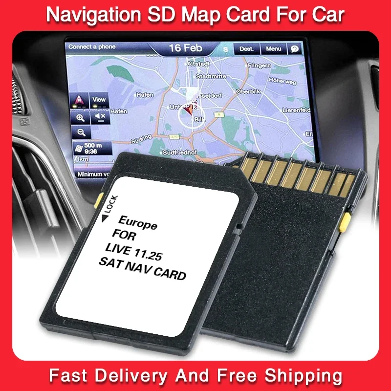 

for Renault Megane Koleos Mascott Master Navigation Carminal Live 11.25 Sat Nav SD Card Europe 2024 Maps 8GB