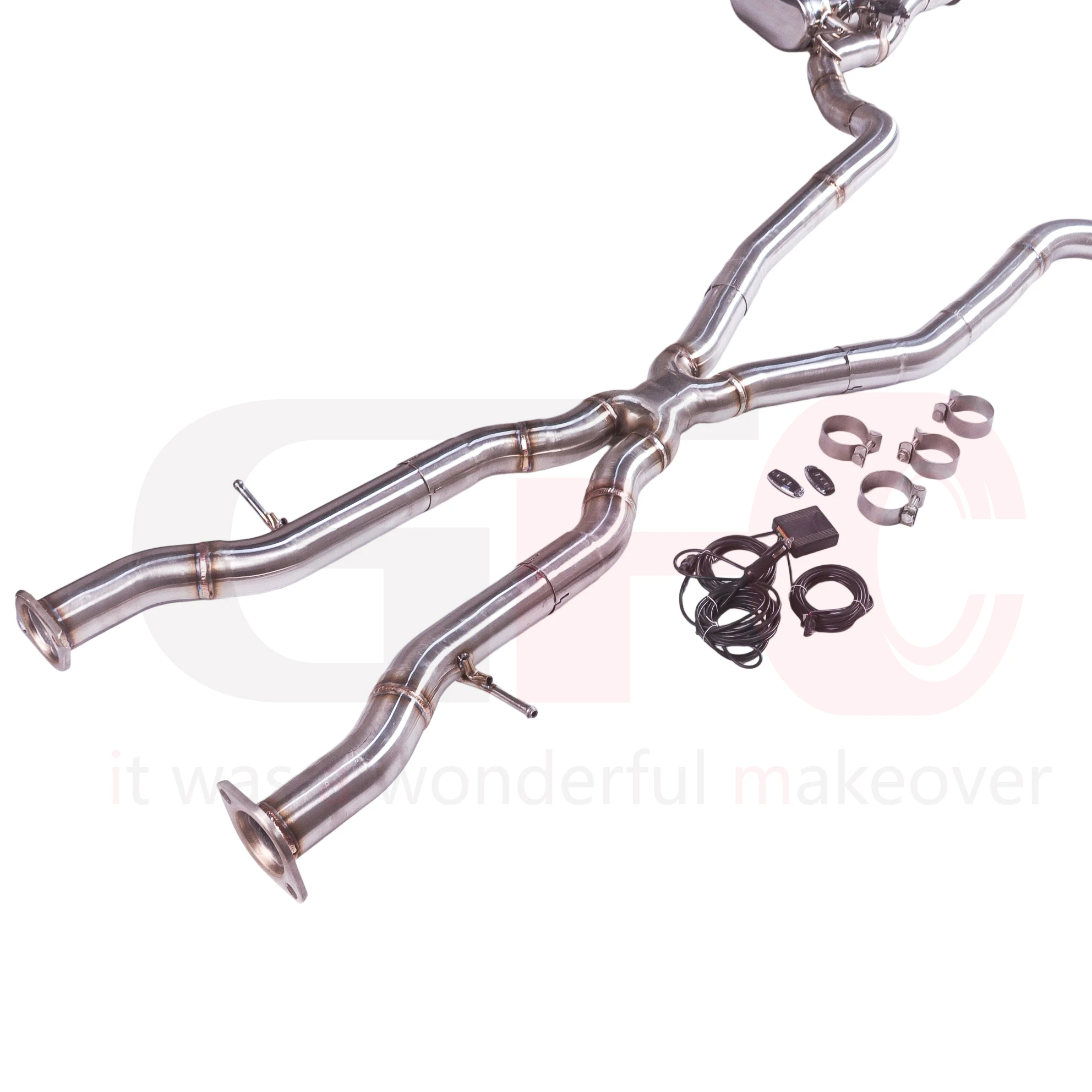 

【 Customized Product 】304 stainless steel Grand Cherokee SRT 3.6L Exhaust system Valve Control Muffler Exhaust pipe