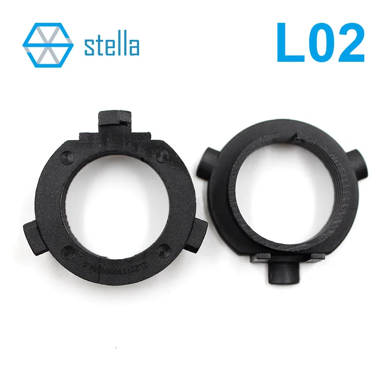 Stella 2pcs H7 LED headlight Holders/Adapters Lamp Base for KIA K3/4/5 Sorento Grand Santafe Sportage R...Hyundai Sonata etc.