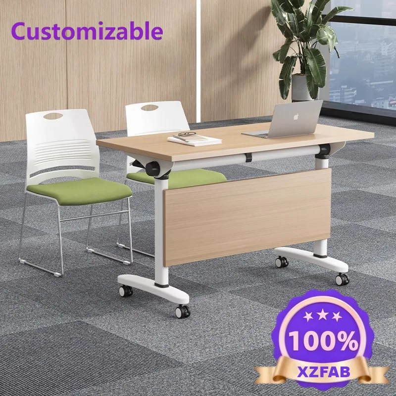 Factory Direct 2026 Conference oldable training class and chair combination splicing conference room long table mobile