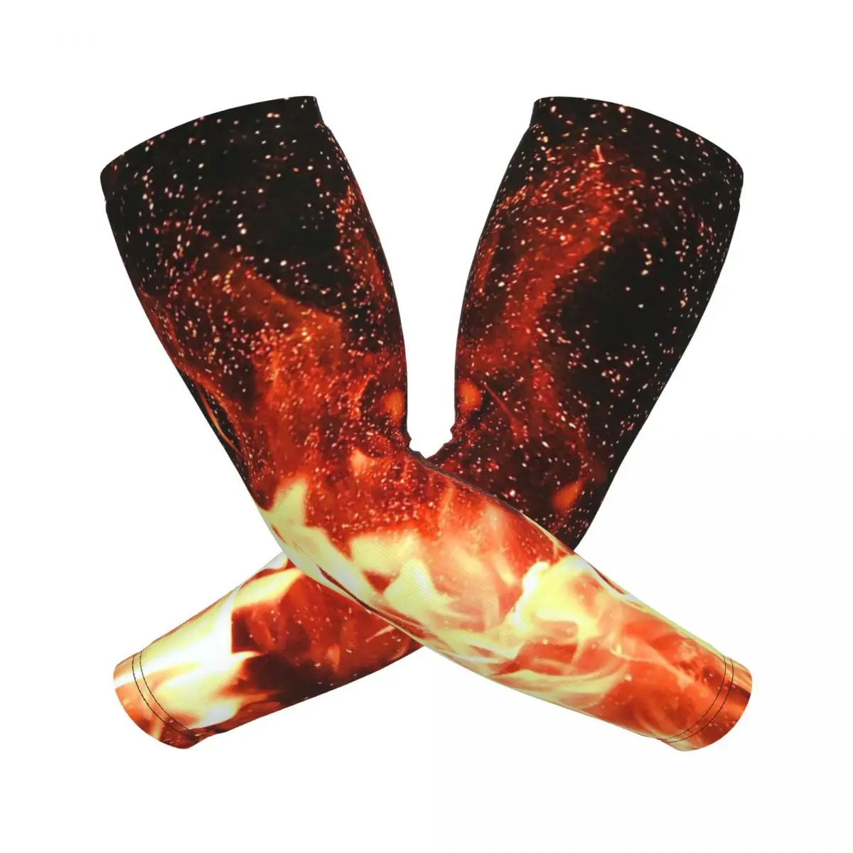 

Горящий огонь с искрящими рукавами для мужчин и женщин, защита от солнца и ультрафиолета, накидка для татуировок, спортивное охлаждение, езда на велосипеде