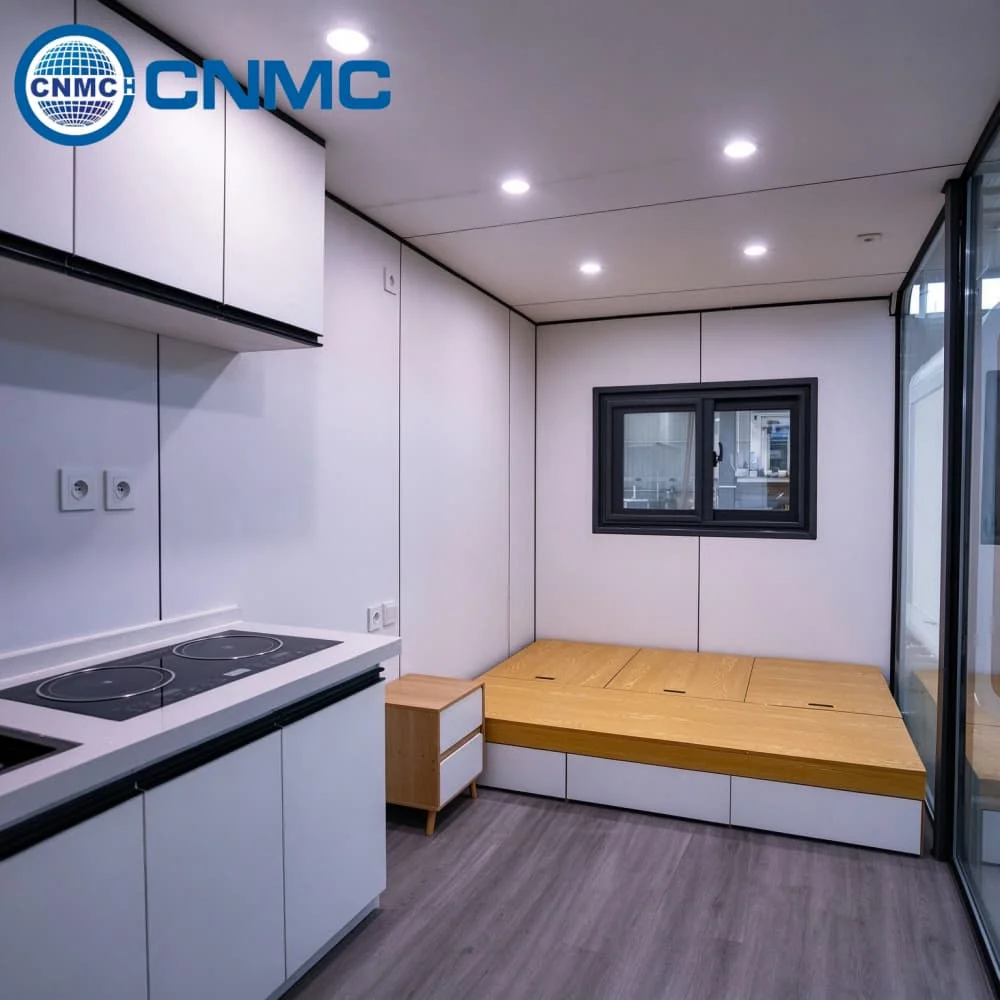 Apple Cabin Quick Assemble Mobile House Rock Wool Heat Insulation Wear Resistant Floor Stable Steel Frame Tiny Home