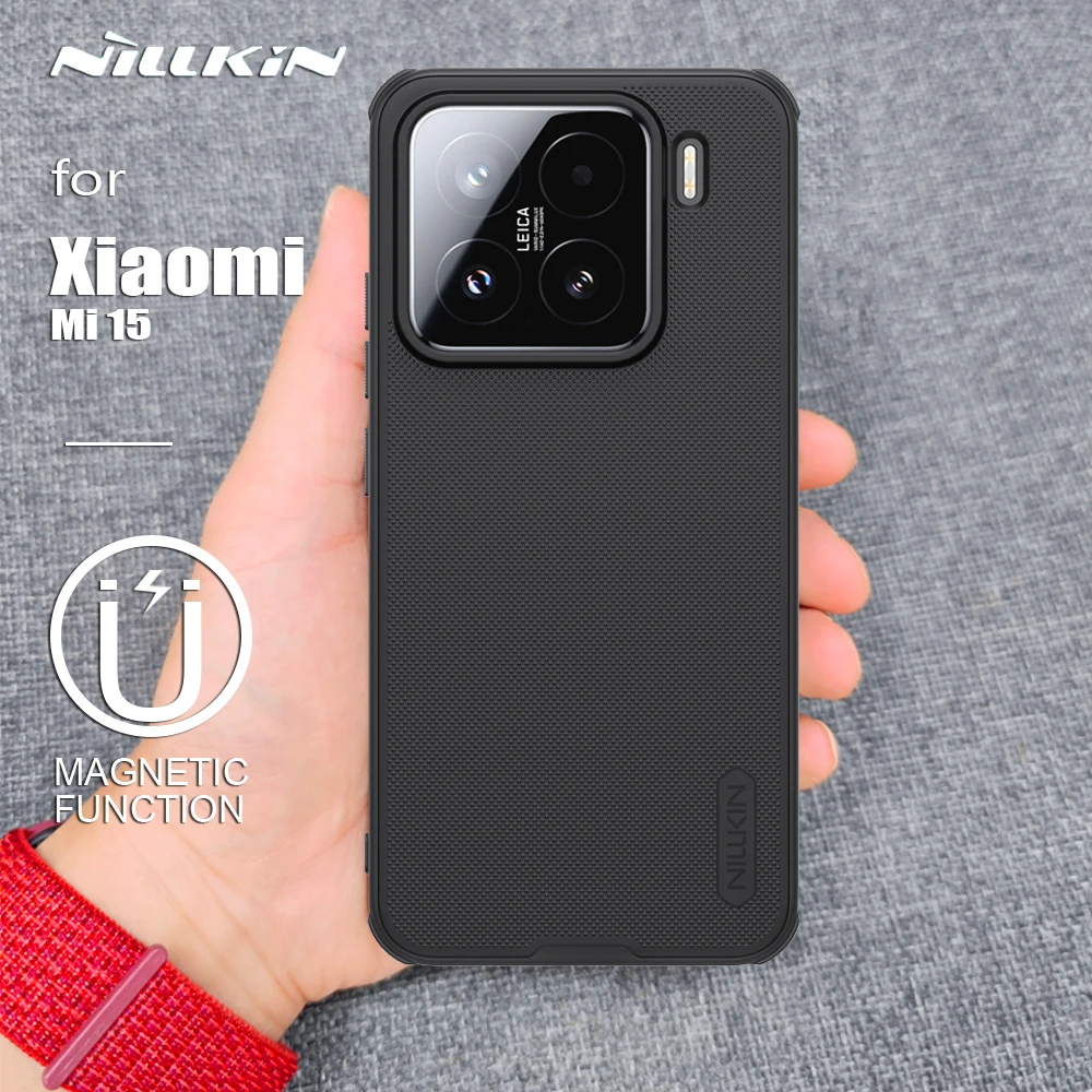 Чехол Nillkin для Xiaomi Mi 15 5G, супер матовый щит, магнитный, ультратонкий, жесткий, для тонкой задней крышки с мягкими краями