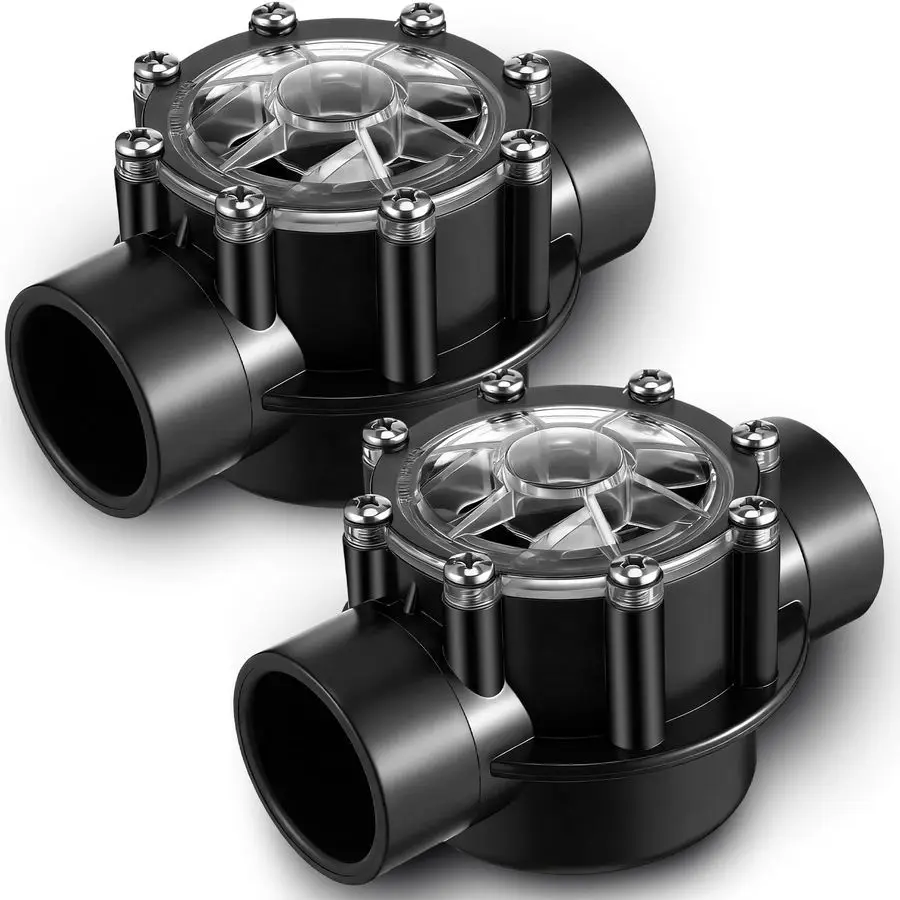 

Комплект из 2 шт. обратных клапанов для бассейна, совместимых с Jandy, 11-2-дюймовый, 2-дюймовый, с углом поворота 180 градусов, с уплотнением для положительного давления и насосом без смазки