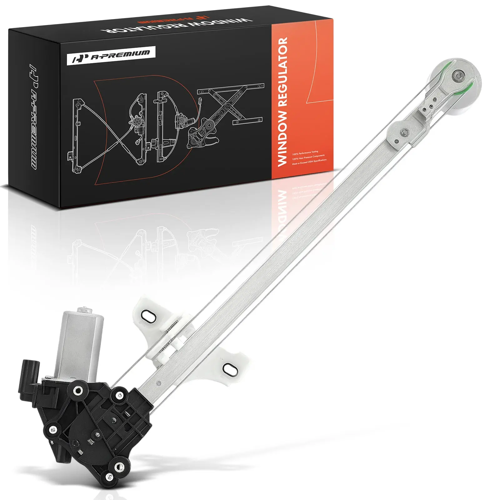 A-Premium Rear Passenger Side Window Regulator & Motor Assembly for Honda Fit 2020