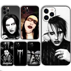 M-Marilyn Manson Singer   Phone Case  For IPHONE 15,13,14,12,Mini ,11, Xr, X ,Xs Pro Max 8, 7 Plus Back Cover