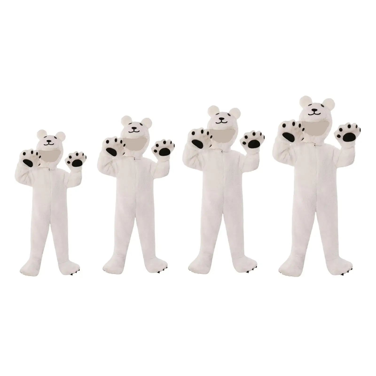 Kids Bear Costume Plush Homewear for Role Play Party Dress up Holiday