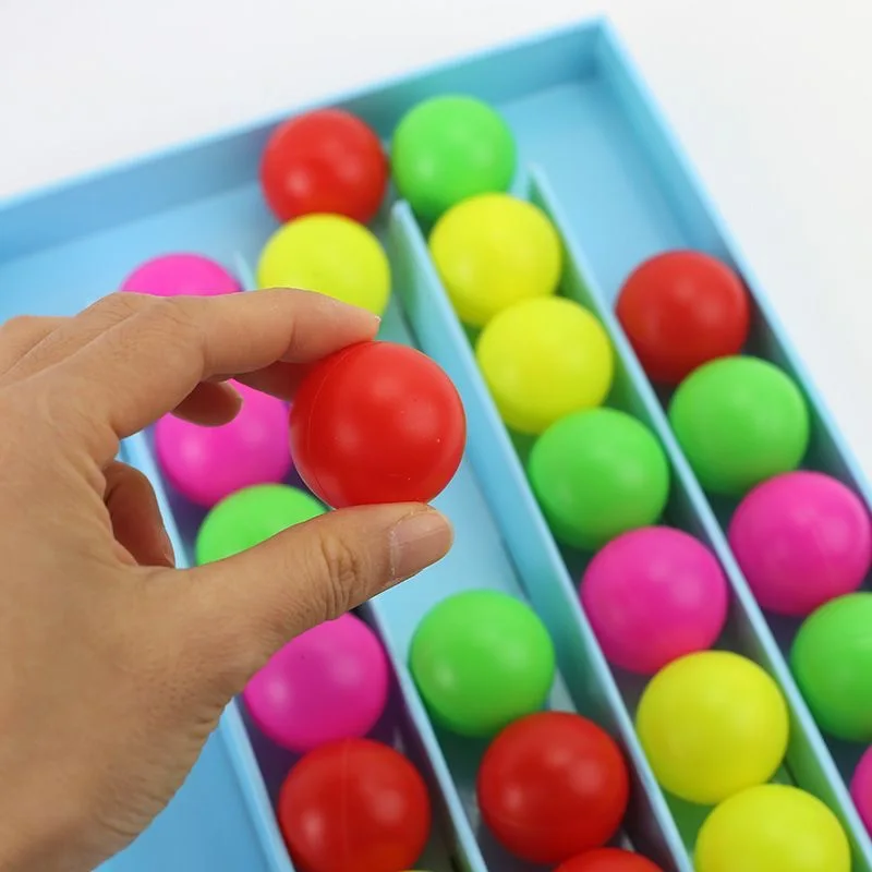 Categulação de bola colorida, jogo de tabuleiro correspondente para provocar cérebro, brinquedos categorizados, presentes de aniversário, jogo interativo infantil