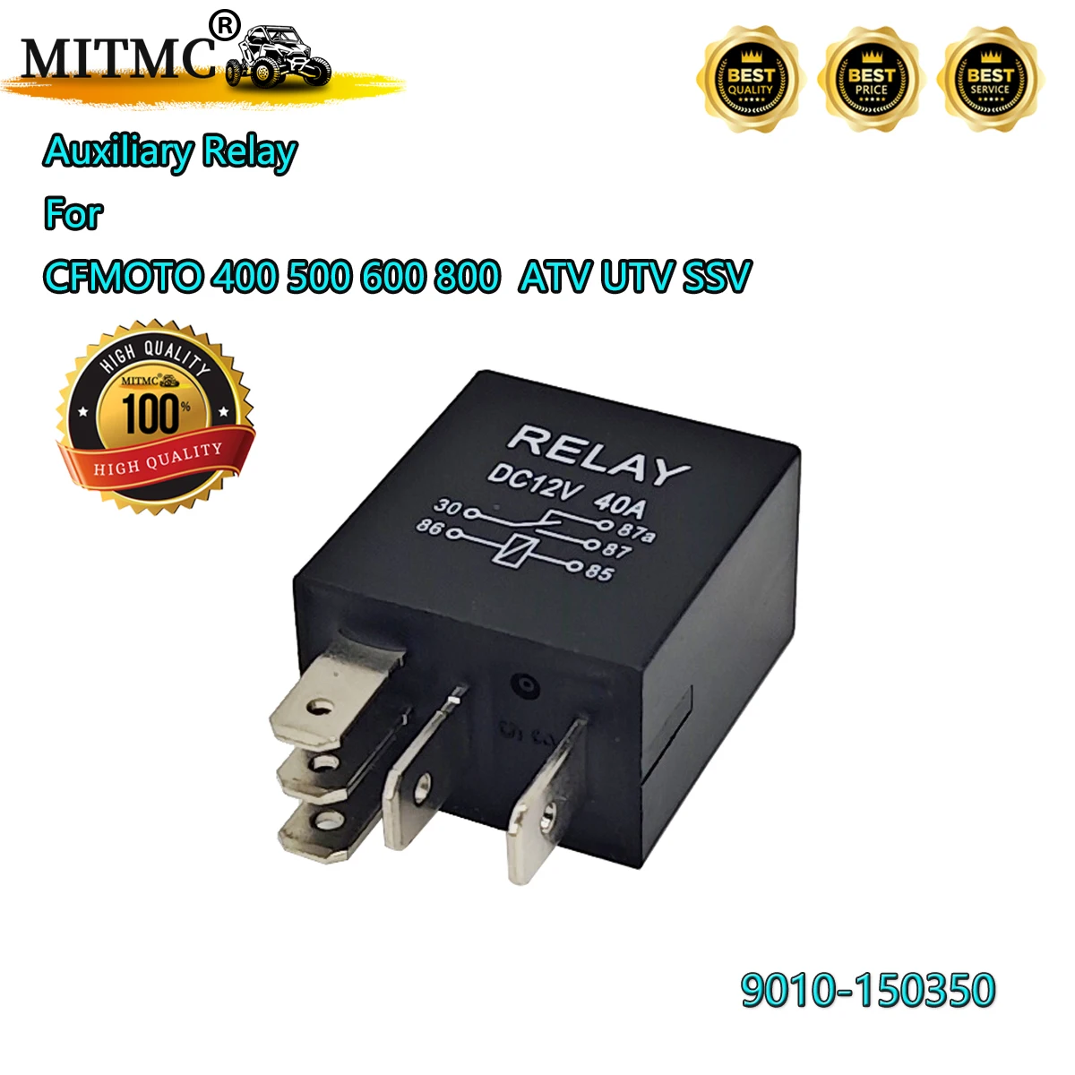 

Auxiliary Relay For CF Cforce 400AU CF500 600 800 Uforce Rancher 500 X5 X6 X8 Zforce 800/Z8 ATV UTV SSV 9010-150350
