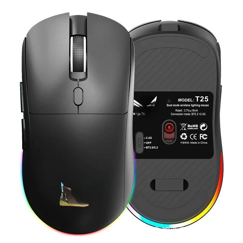 Factory spot wireless. G Bluetooth mouse lightweight e-sports game office dual-mode rechargeable mouse