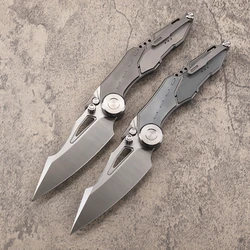 M390 Steel Power Sharp Blade Titanium Alloy Handle Folding Knife Outdoor Camping Pocket Survival Knife Collection Gift For Men