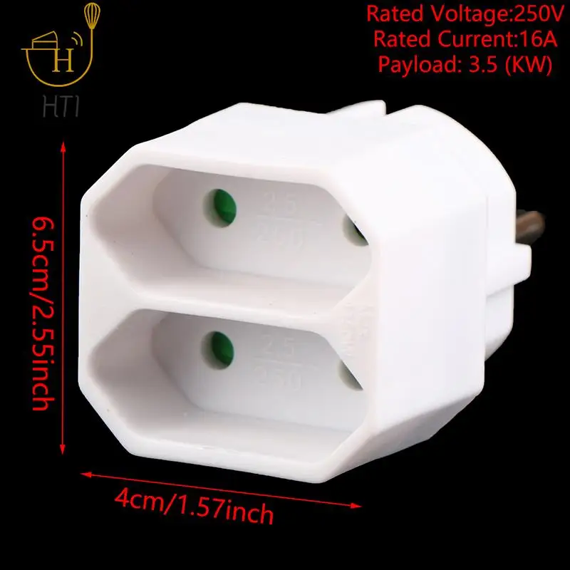 1PC EU Conversion Plug 1 to 2 / 1 to 3 Way European Standard Power Adapter Socket Travel Plugs AC 250V Wholesale