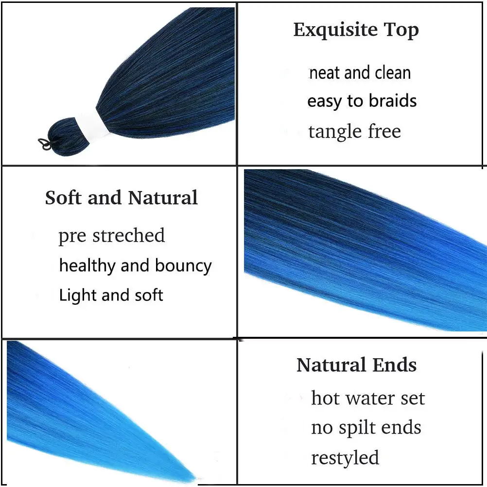 Jumbo Braid Hair 26inch Pure/Ombre Color Synthetic Braiding Hair Kanekalone Extensions Heat Resistant Fiber Wholesale