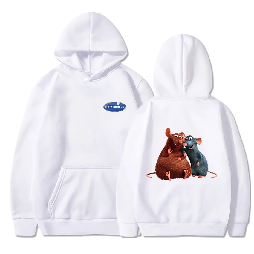 Cartoon Ratatouille Women Men Thin Hoodies Sweatshirts Kids Casual Sweatshirt Fashion Hip Hop Streetwear Pullover Hoodies