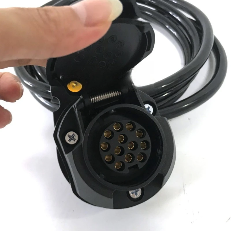 Trailer wiring harness modification European 13-pin American 7-core trailer RV power supply tail light signal socket