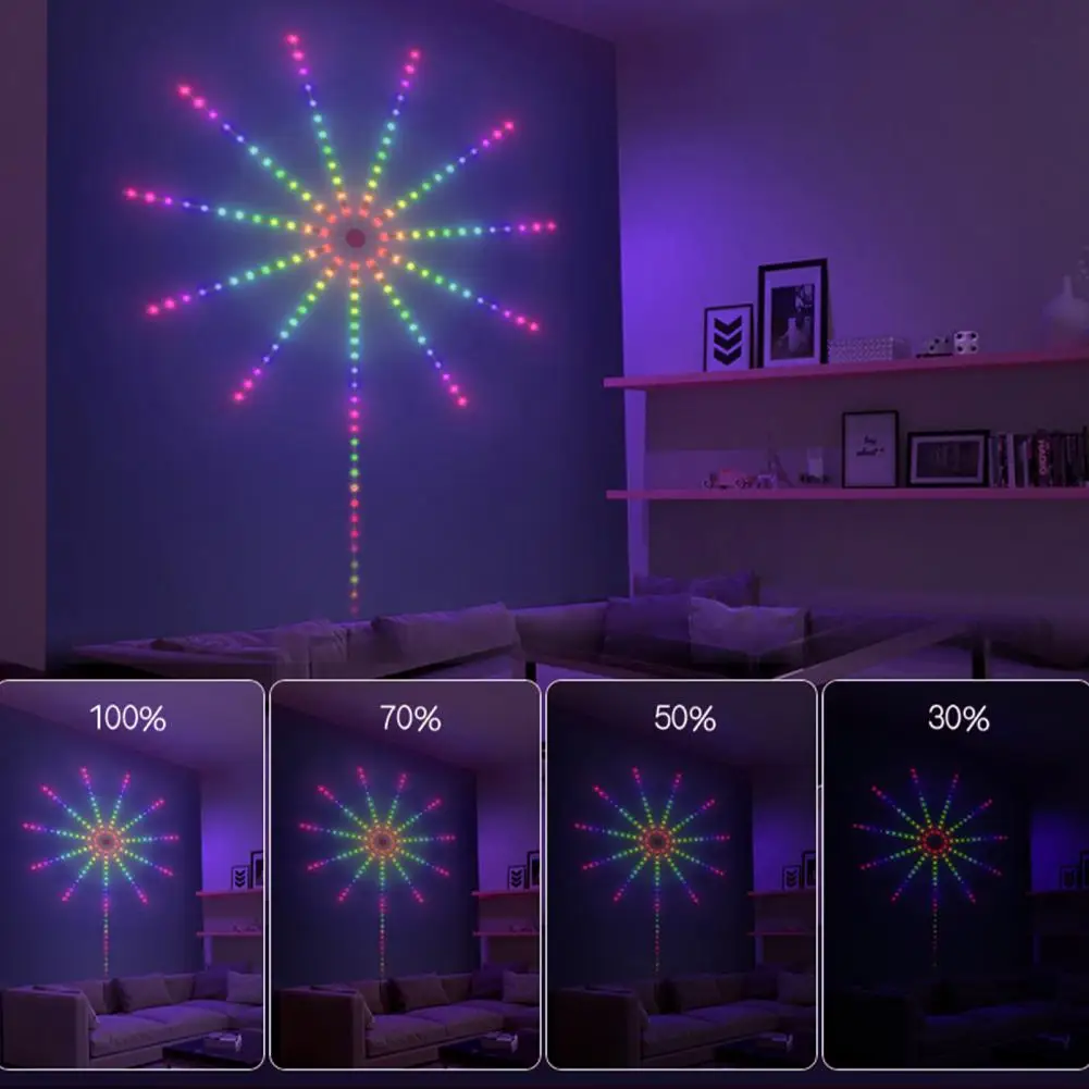 Bluetooth LED Light Strip App Control Sound Music Sync LED Sparkler Light Multiple Modes LED Lights Party Lamp Home Decorations