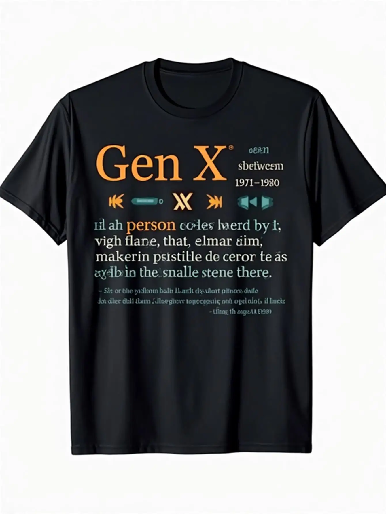 

Мужская винтажная ностальгическая футболка Gen X 80-х годов, идея подарка на день рождения 1981, мягкая дышащая футболка с днем поколения X