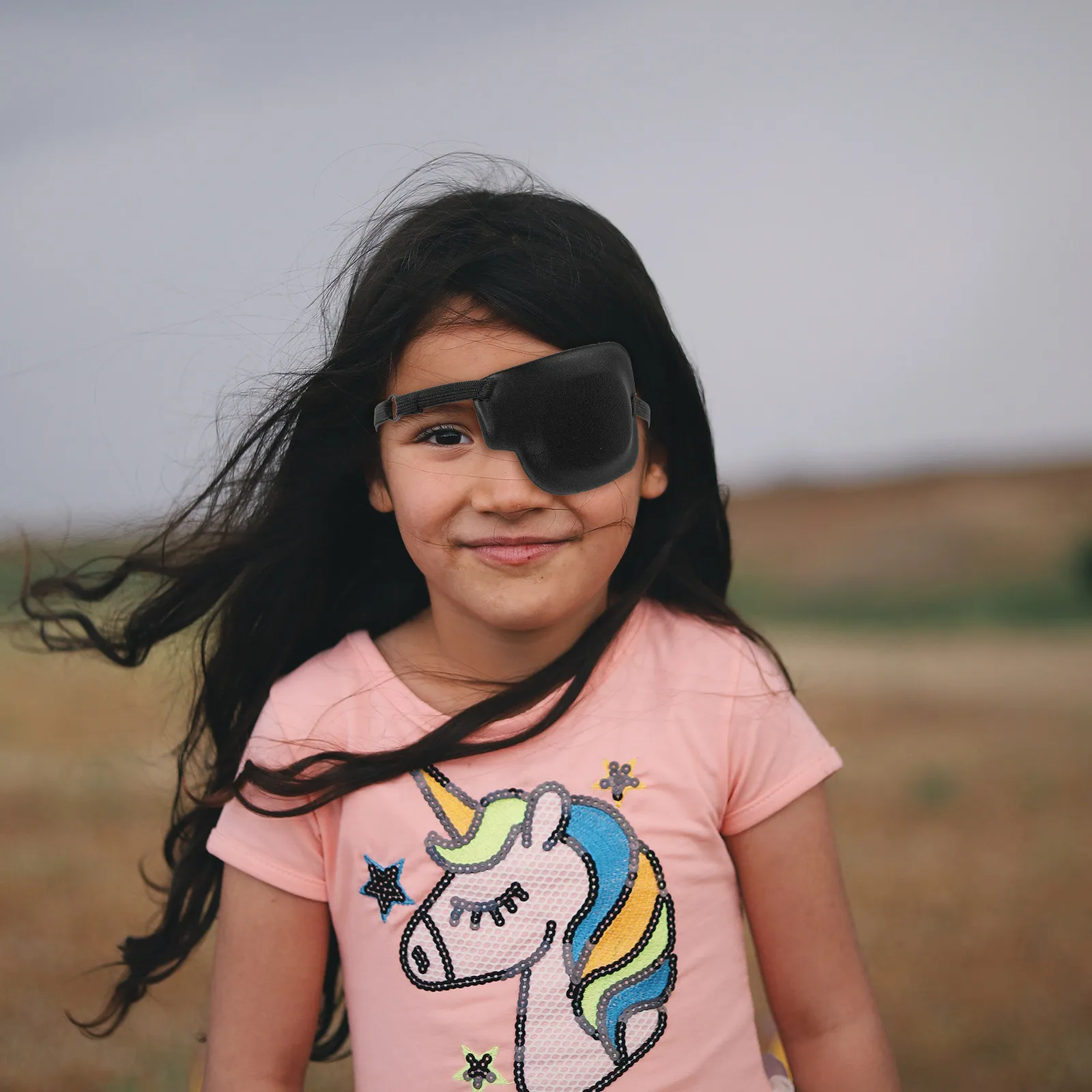 

2Pcs 3D Eye Patches Adjustable Elastic Strap Fully Coverage Light Blocking Amblyopia Strabismus Myopia Correction Single Eye