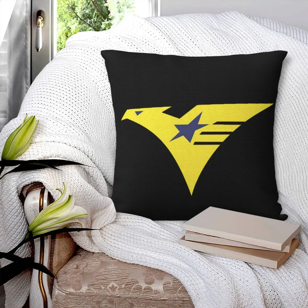Titans (Mobile Suit Zeta Gundam) Square Pillowcase Pillow Cover Polyester Cushion Decor Comfort Throw Pillow for Home Sofa