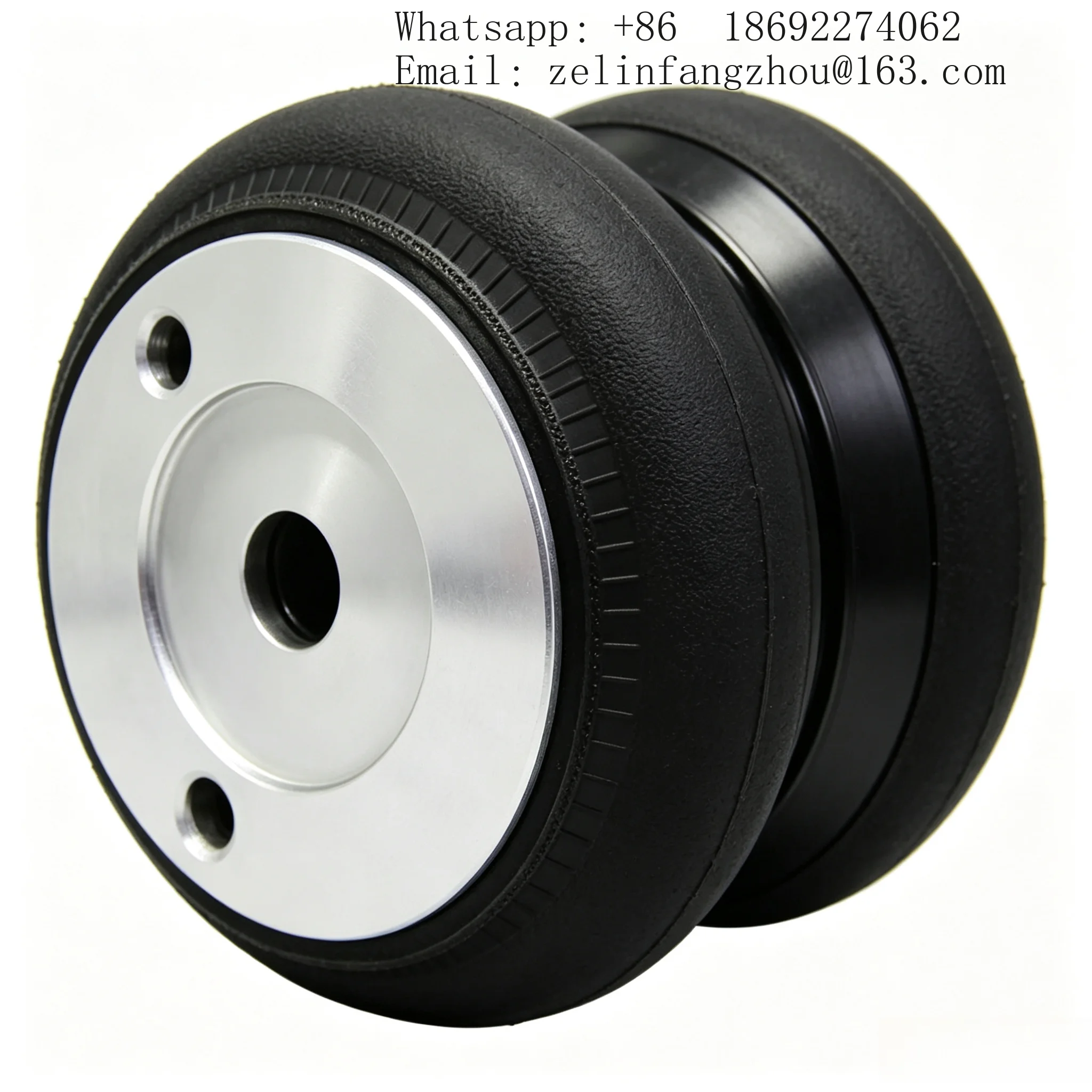 Universal Double Convoluted Air Spring Bellows Bag 2S5813 22mm Diameter Hole for Air Ride Suspension Heavy Duty