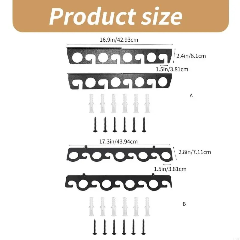 F68F Barda pesca horizontal colgilla pescado soporte Barda pesca Rack