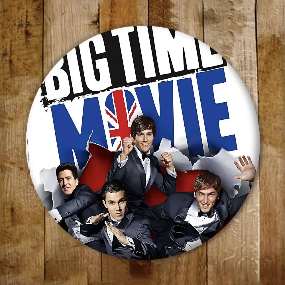 الدراما التلفزيونية B-Big Time Rush شارات الإبداعية صفيح لينة زر دبابيس الحيوان أيقونة بروش التلبيب على ظهره