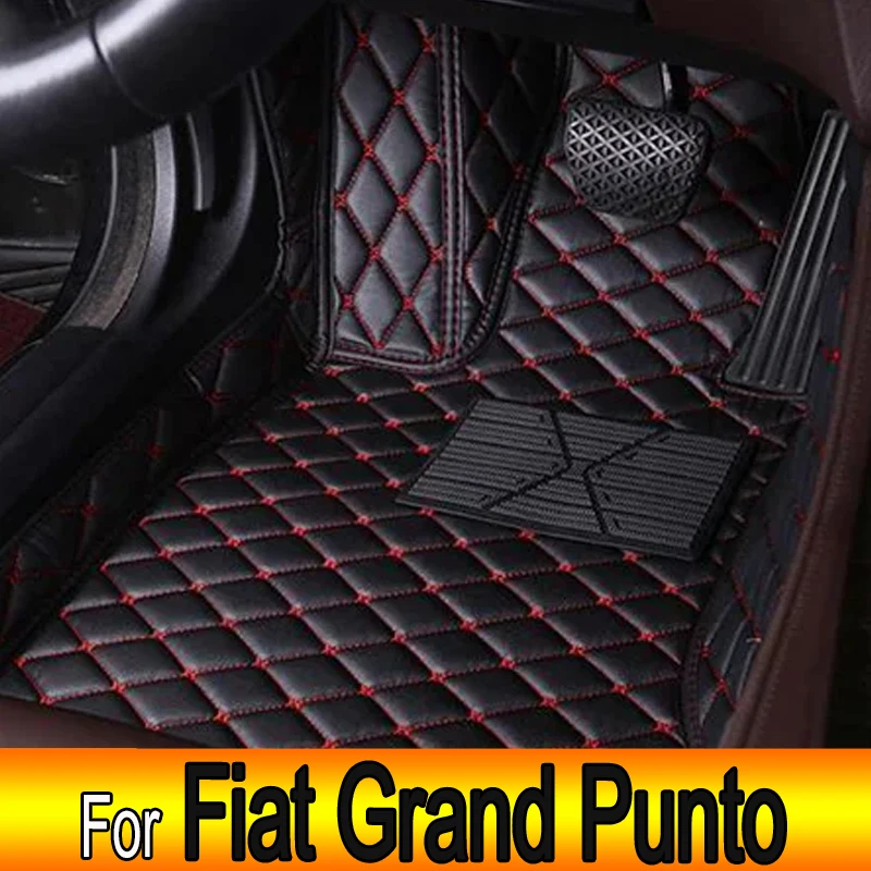 Car Floor Mats For Fiat Grand Punto Project 199 2005~2009 3door Tapetes Para Carro Alfombrillas Coche Car Mats Car Accessories