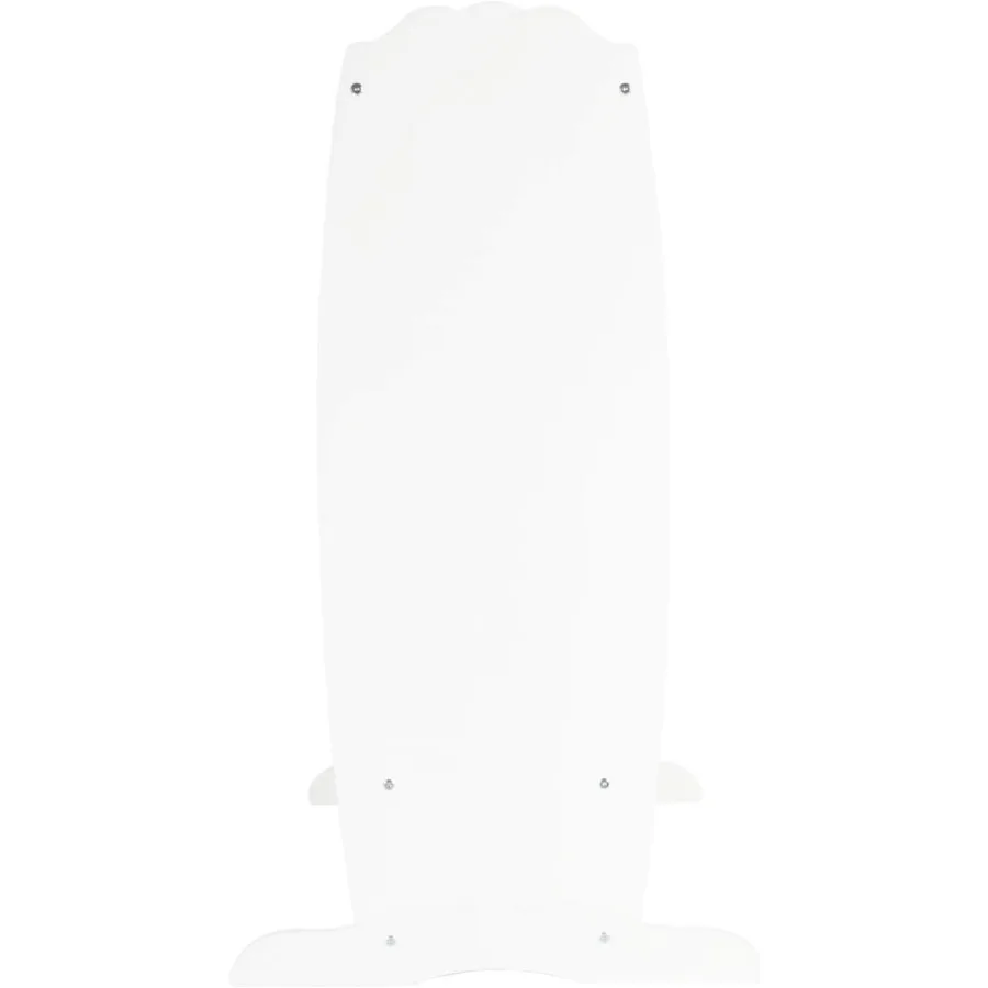 Dress Up Storage White: Dramatic Play Costume Rack with Mirror and Tray for Toddlers - Armoire Dresser with Fabric Storage Bins