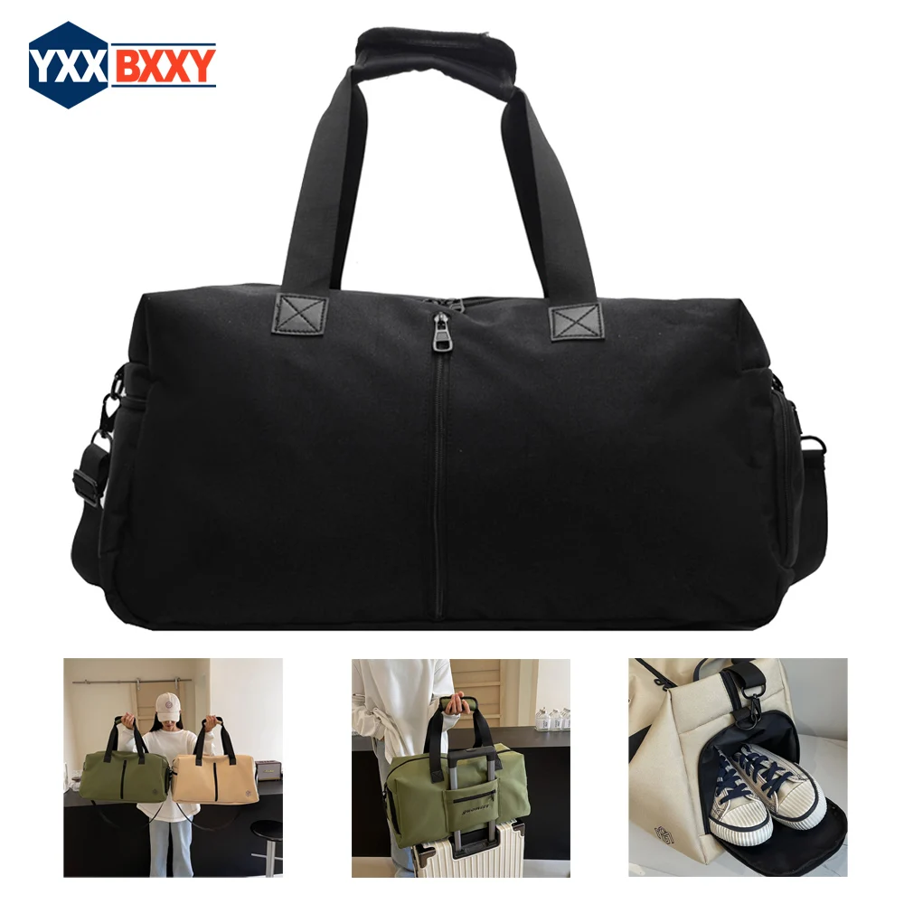 

1PCS Compact Sports Gym Bag for Women and Man, Duffle Bag with Wet Pocket & Shoes Compartment, Personal Item Travel Workout Bag