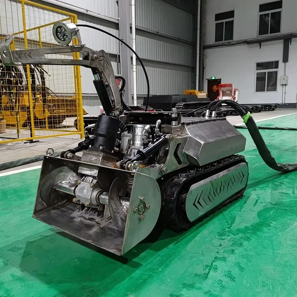 Easy Operate High Suction Power XZC1206-4 304 Stainless Steel Full Set Remote Control Pipe Dredge Robot