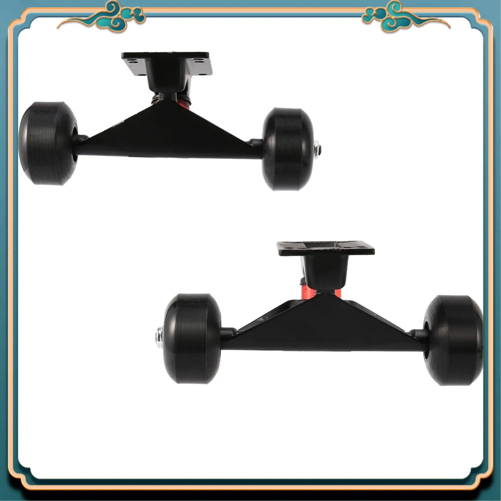 

Новейшие 2 комплекта колес для скейтборда, алюминиевый сплав, грузовики для скейтборда, резиновые четырехколесные детали для лонгборда, мини-круизер