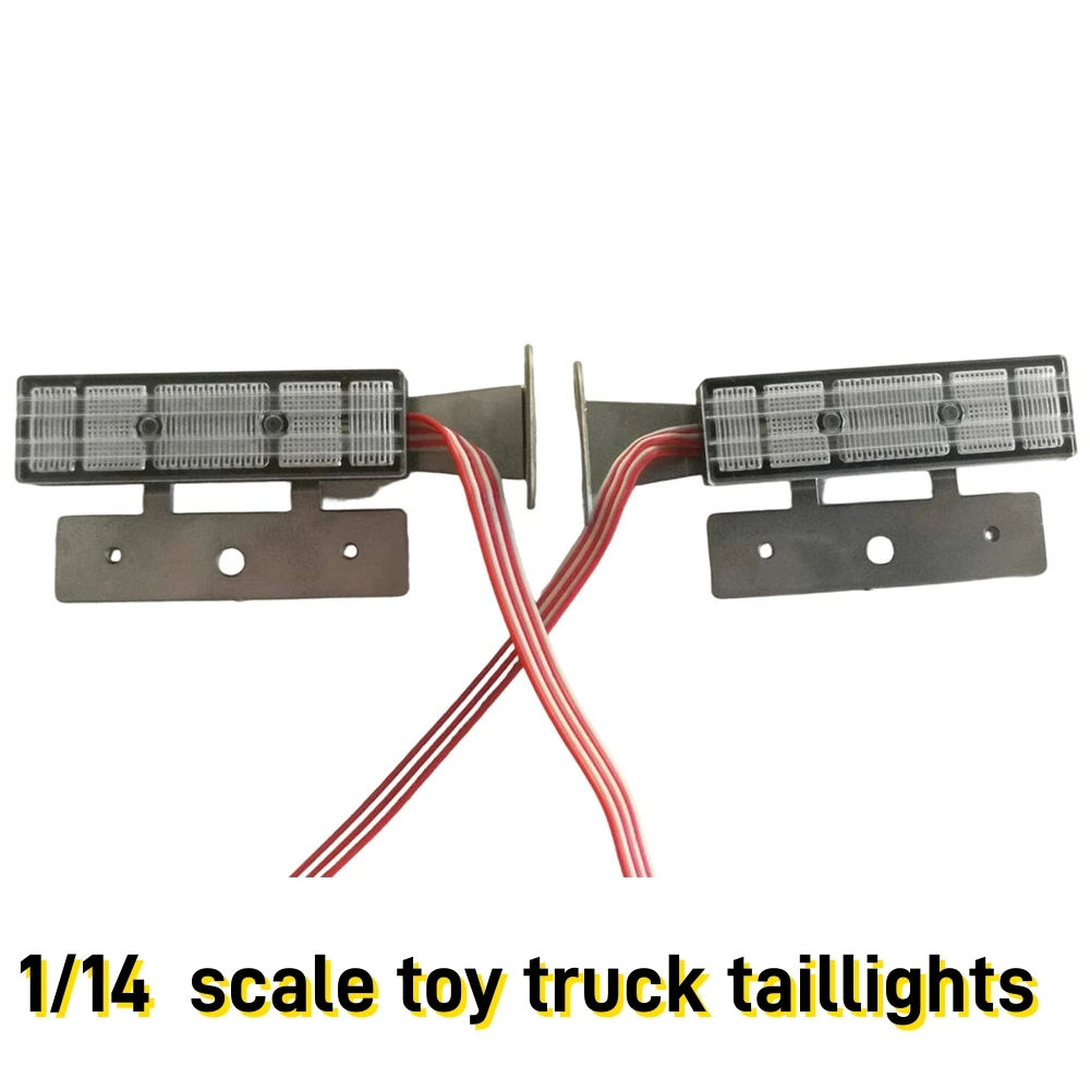 

RC игрушечный грузовик задний фонарь светодиодные задние фонари для Tamiya 1/14 RC Tactor самосвал Запчасти для грузовиков DIY аксессуары DEGREE MODEL
