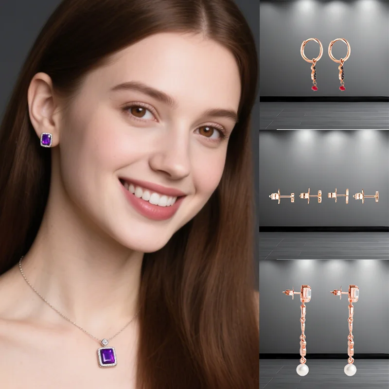 

The Latest High-quality S925 Jewelry Set From Spain, A Niche Classic, A Must-have for Fashionistas, Suitable for High-end Venues