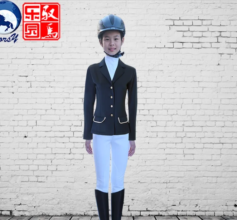Tuta da allenamento per competizione di equitazione per bambini svedesi Tuta da competizione equestre