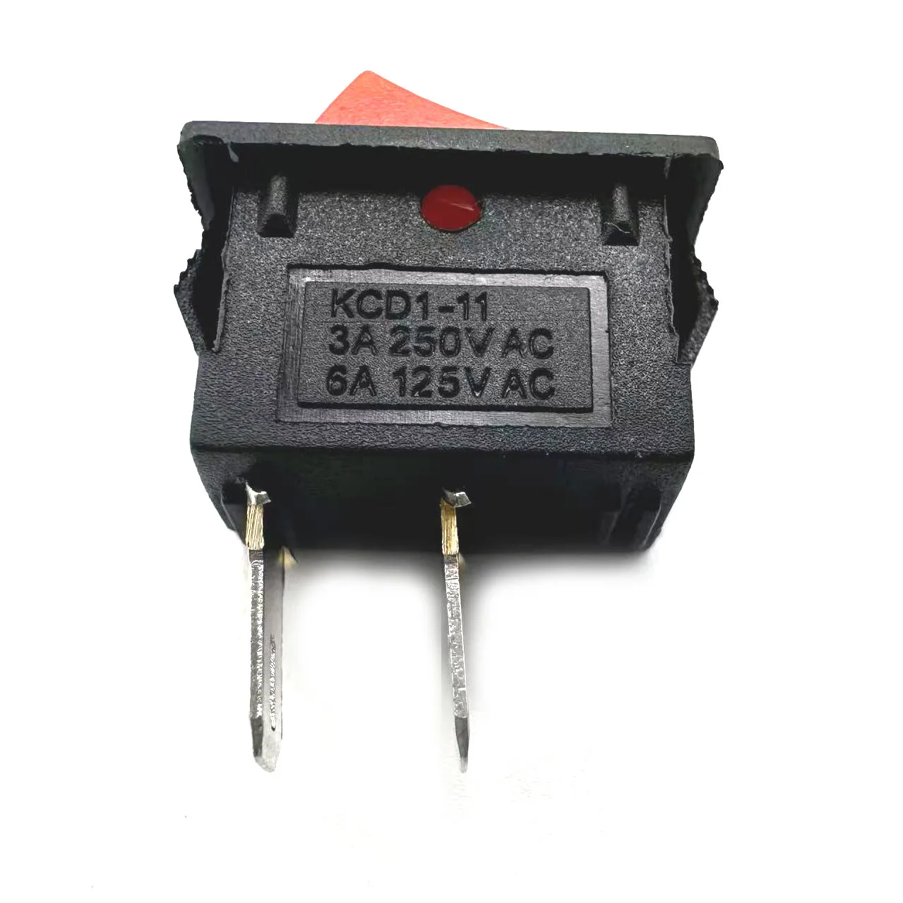 5pcs KCD1/KCD11 2Pin10x15mm/15x21mm Mini Push Button Switch SPST3A250/6A250VAC Snap-in on/Off Boat RockerSwitch Red