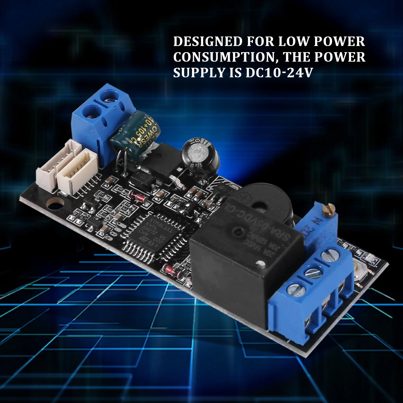 -MEOF K202 DC12V لوحة تحكم بصمة الإصبع منخفضة الطاقة + وحدة بصمة R503 وحدة التعرف على بصمات الأصابع المستديرة